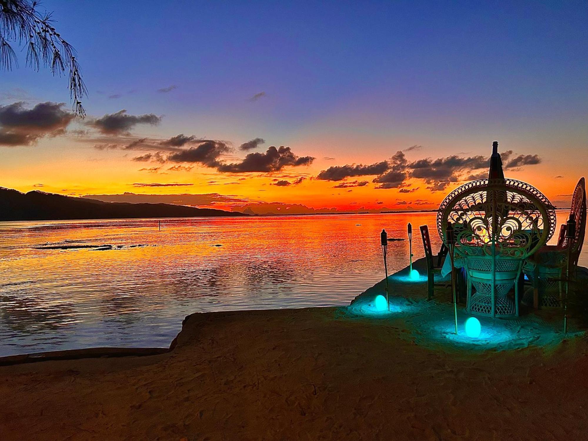 Eden Private Island Tahaa Hotel Patio  Kültér fotó